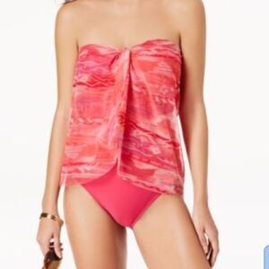 Lauren Semi Sheer Draped Swimsuit Size 4